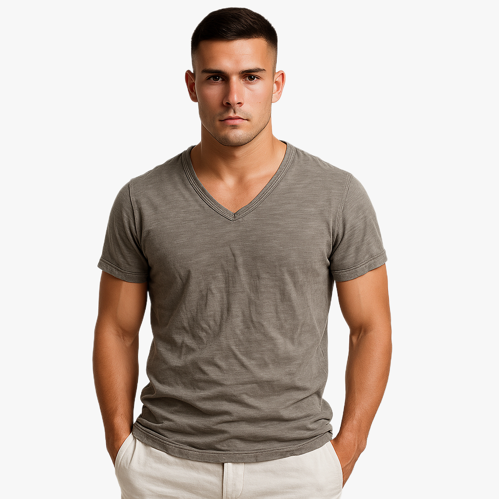 Essential Casual V-Neck T-Shirt for Men
