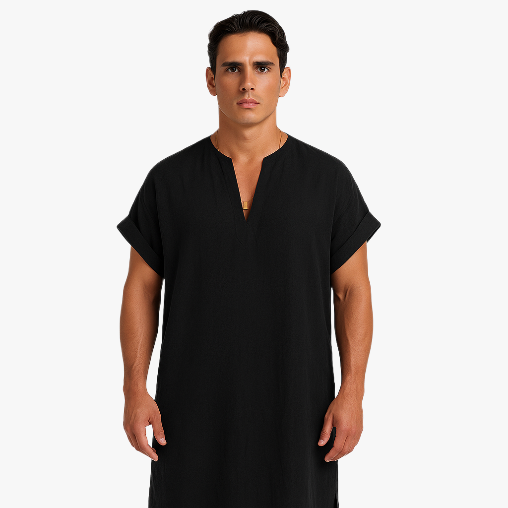 Elegant Men's Long Shirt for Casual Wear