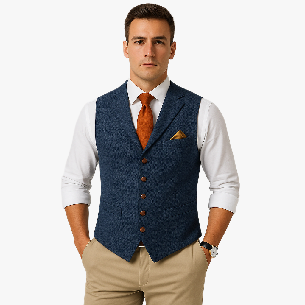 Elegant Vintage Style Men's Waistcoat