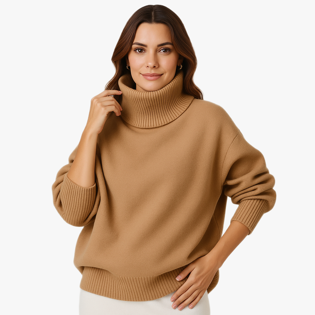 Warm Roll Neck Sweater for Women