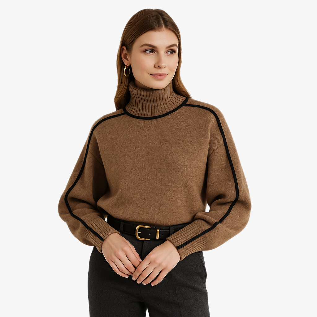 Luxurious Women's Roll Neck Sweater for Winter