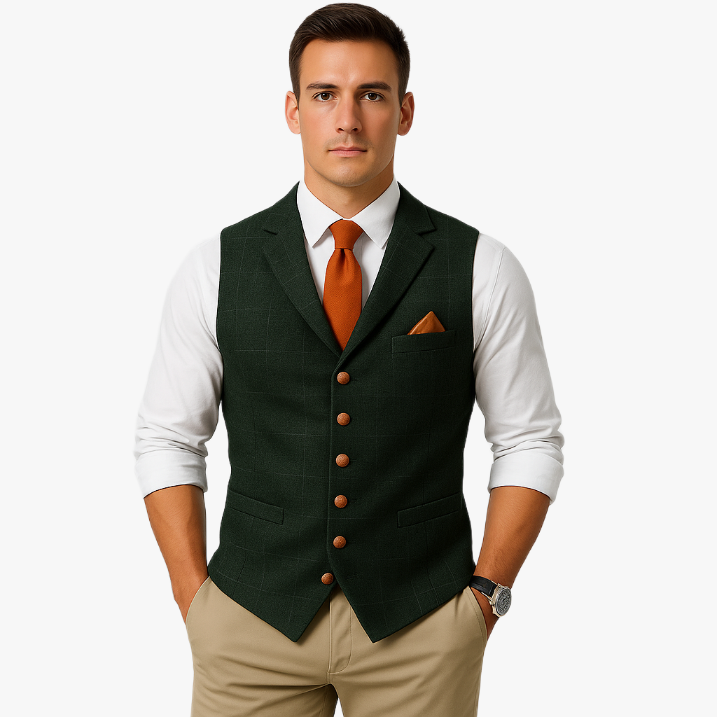 Elegant Vintage Style Men's Waistcoat