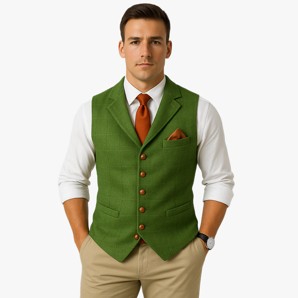 Elegant Vintage Style Men's Waistcoat