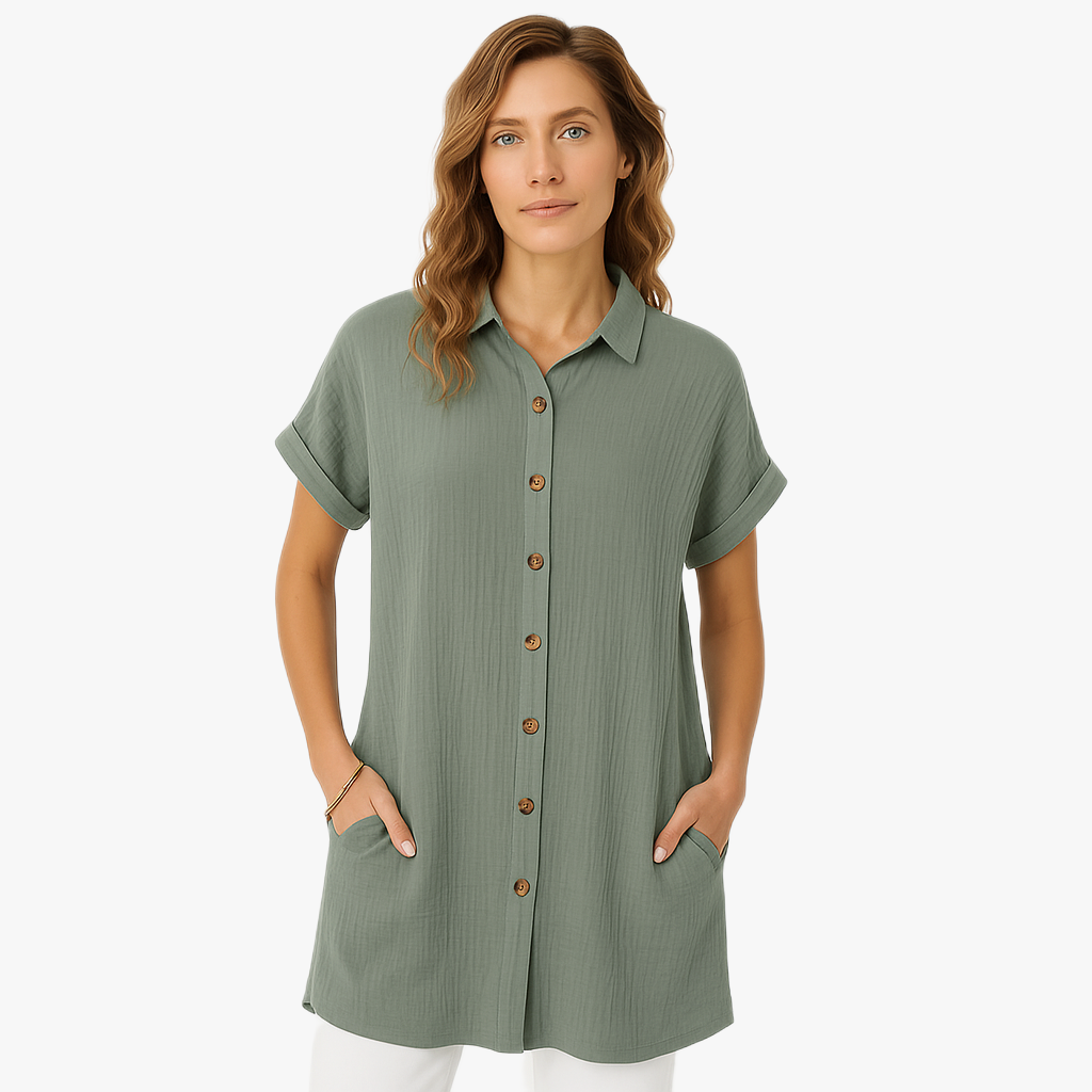 Elegant Summer Shirt Dress for Women