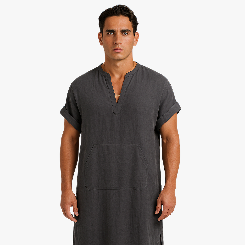 Elegant Men's Long Shirt for Casual Wear