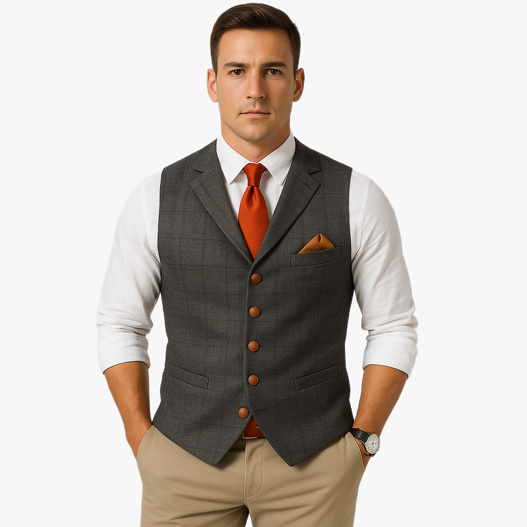 Elegant Vintage Style Men's Waistcoat