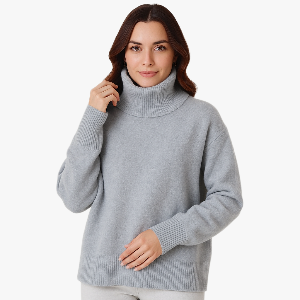 Warm Roll Neck Sweater for Women