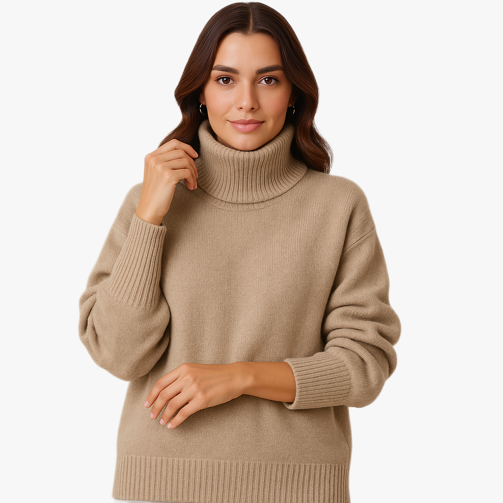 Warm Roll Neck Sweater for Women
