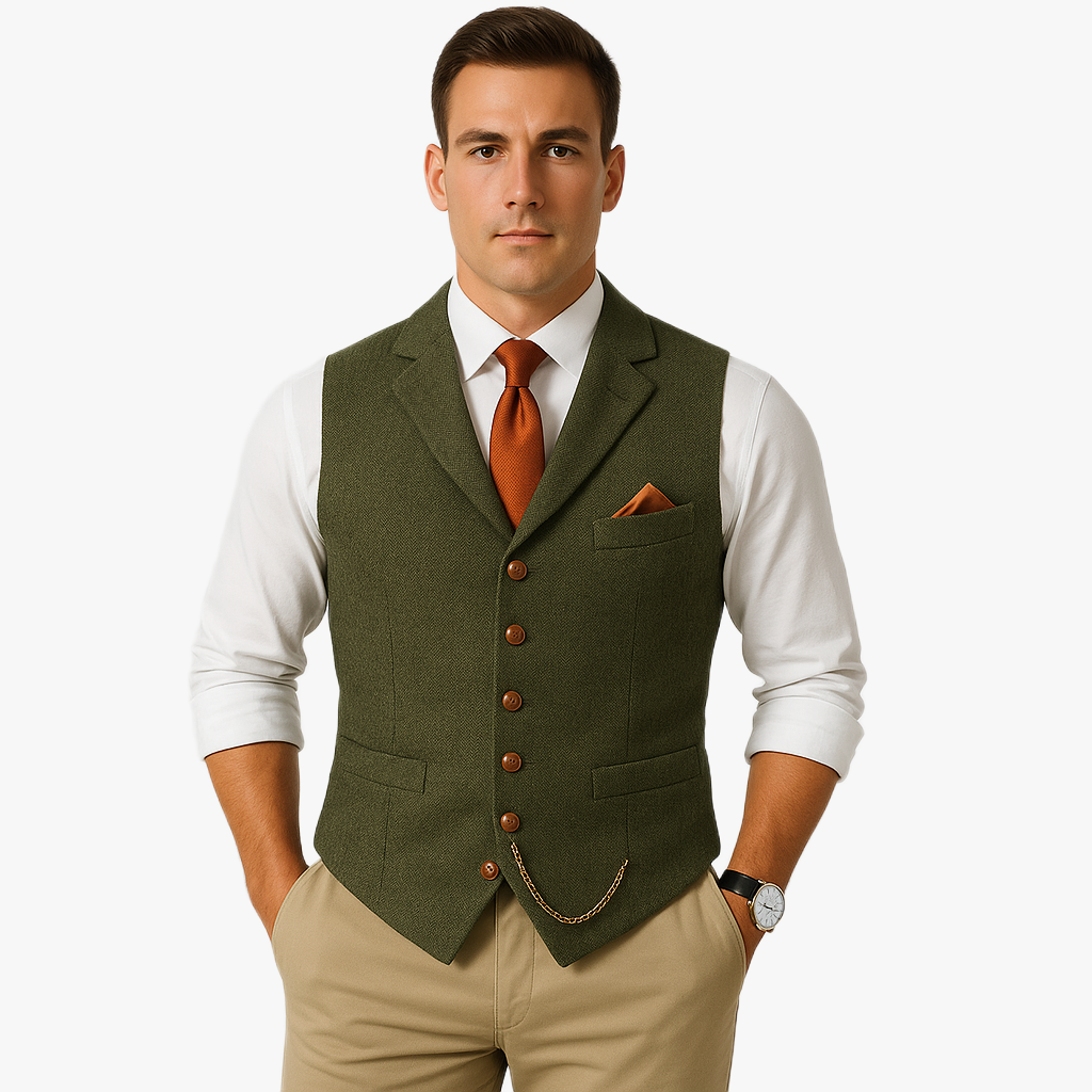 Elegant Vintage Style Men's Waistcoat