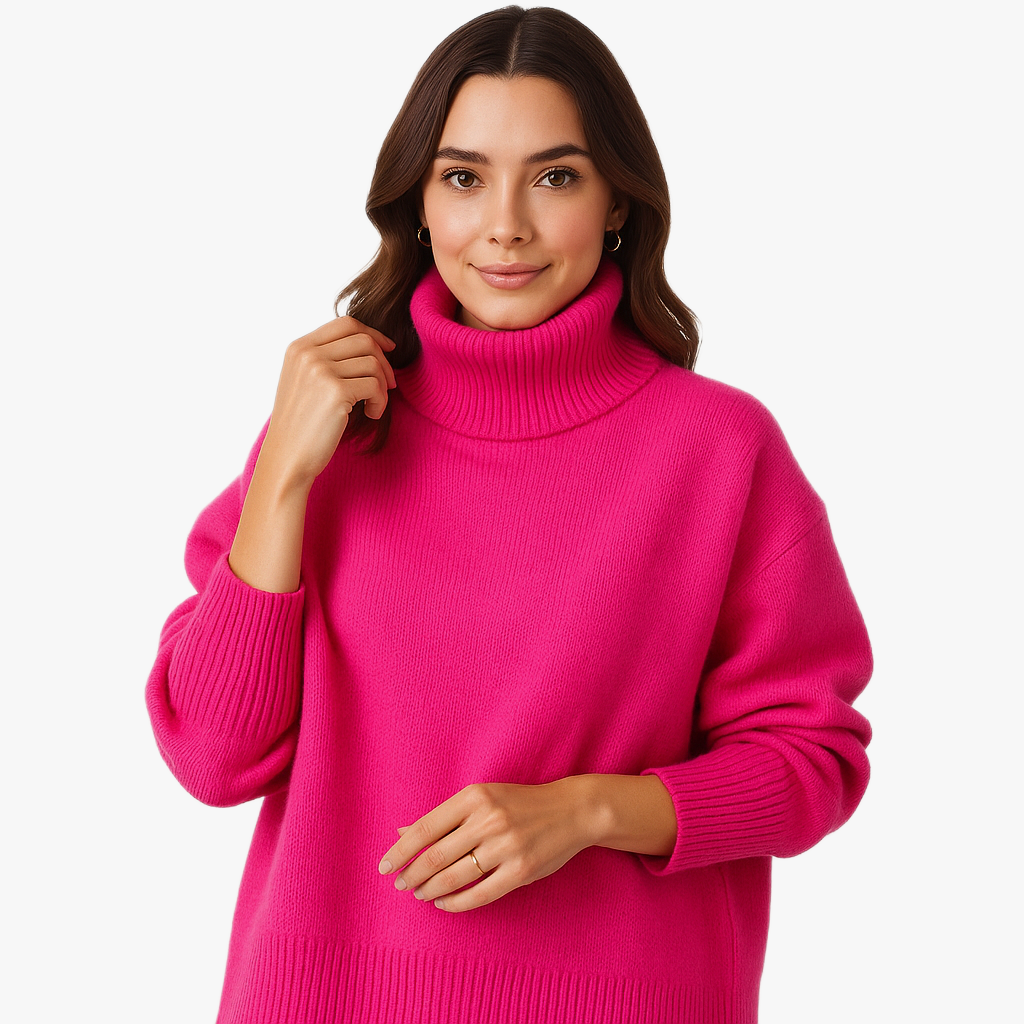 Warm Roll Neck Sweater for Women