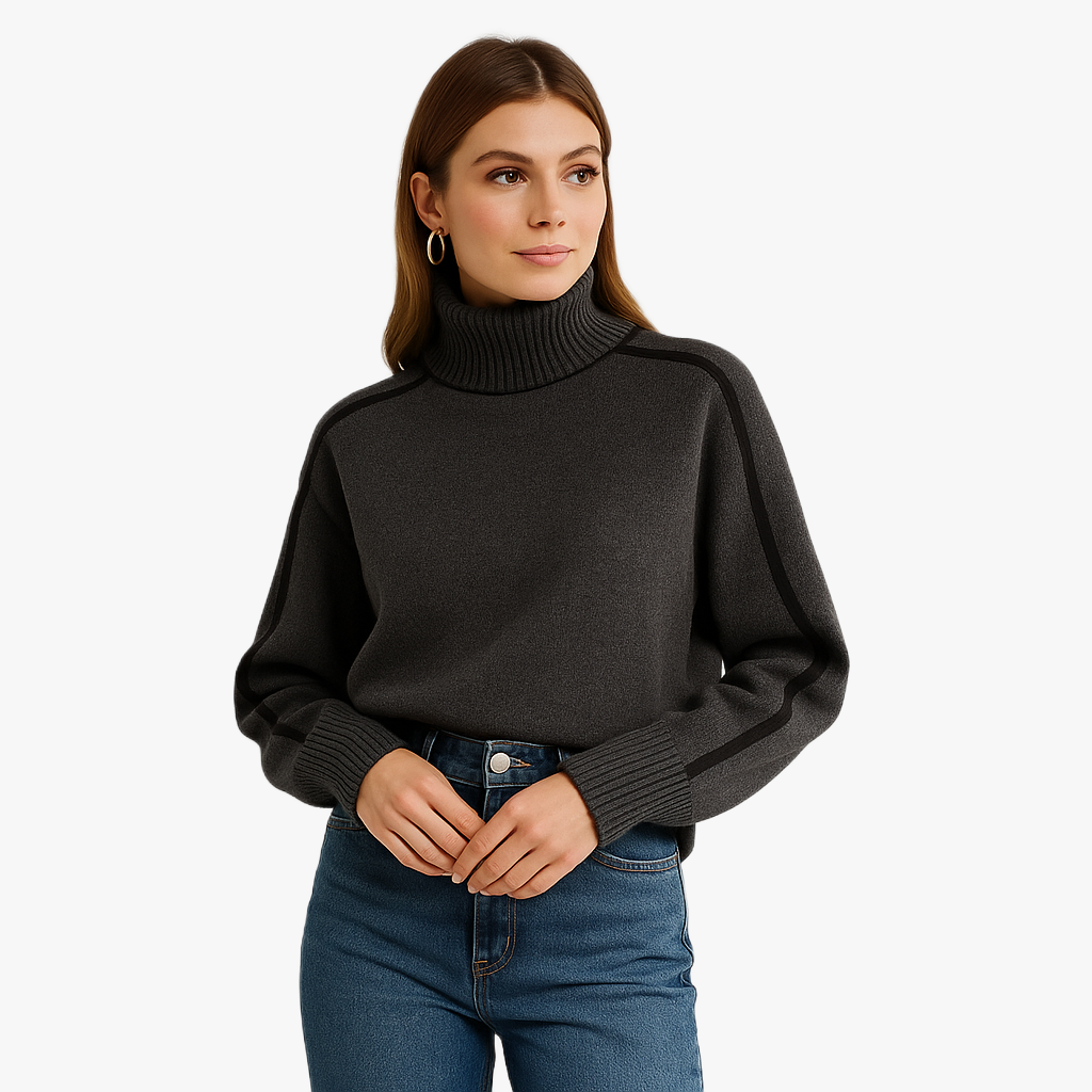Luxurious Women's Roll Neck Sweater for Winter