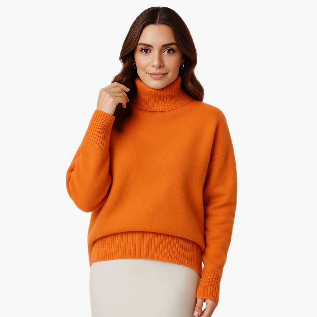 Warm Roll Neck Sweater for Women