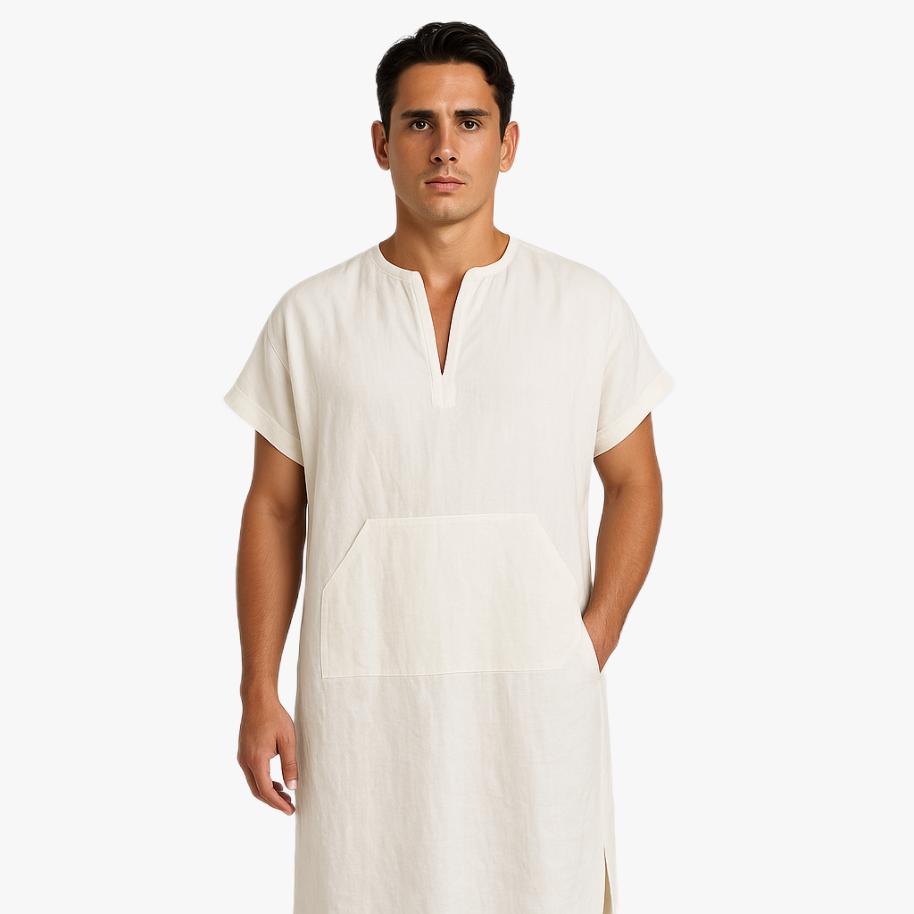 Elegant Men's Long Shirt for Casual Wear