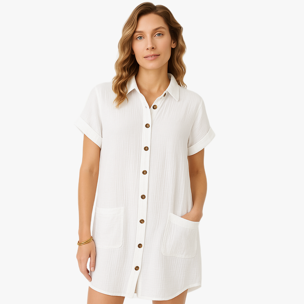 Elegant Summer Shirt Dress for Women