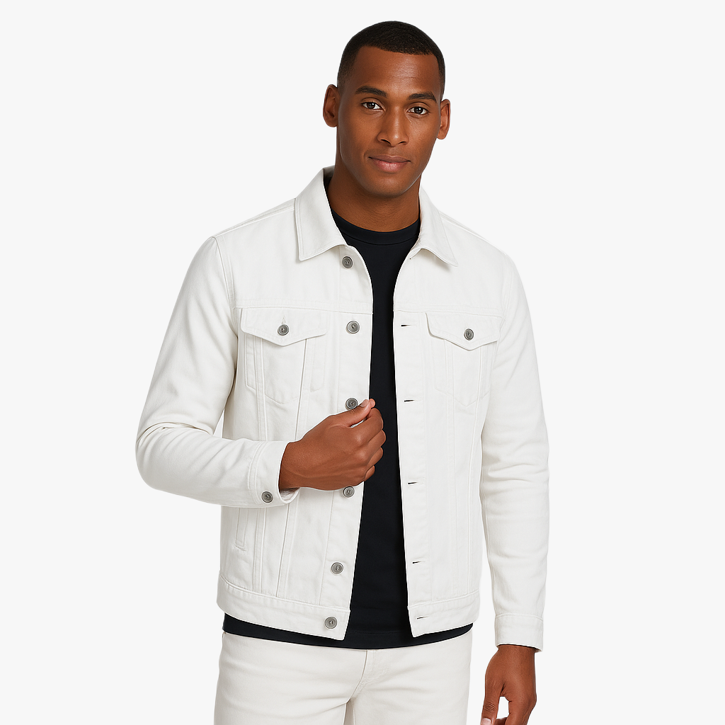 Casual Denim Jacket for Modern Men