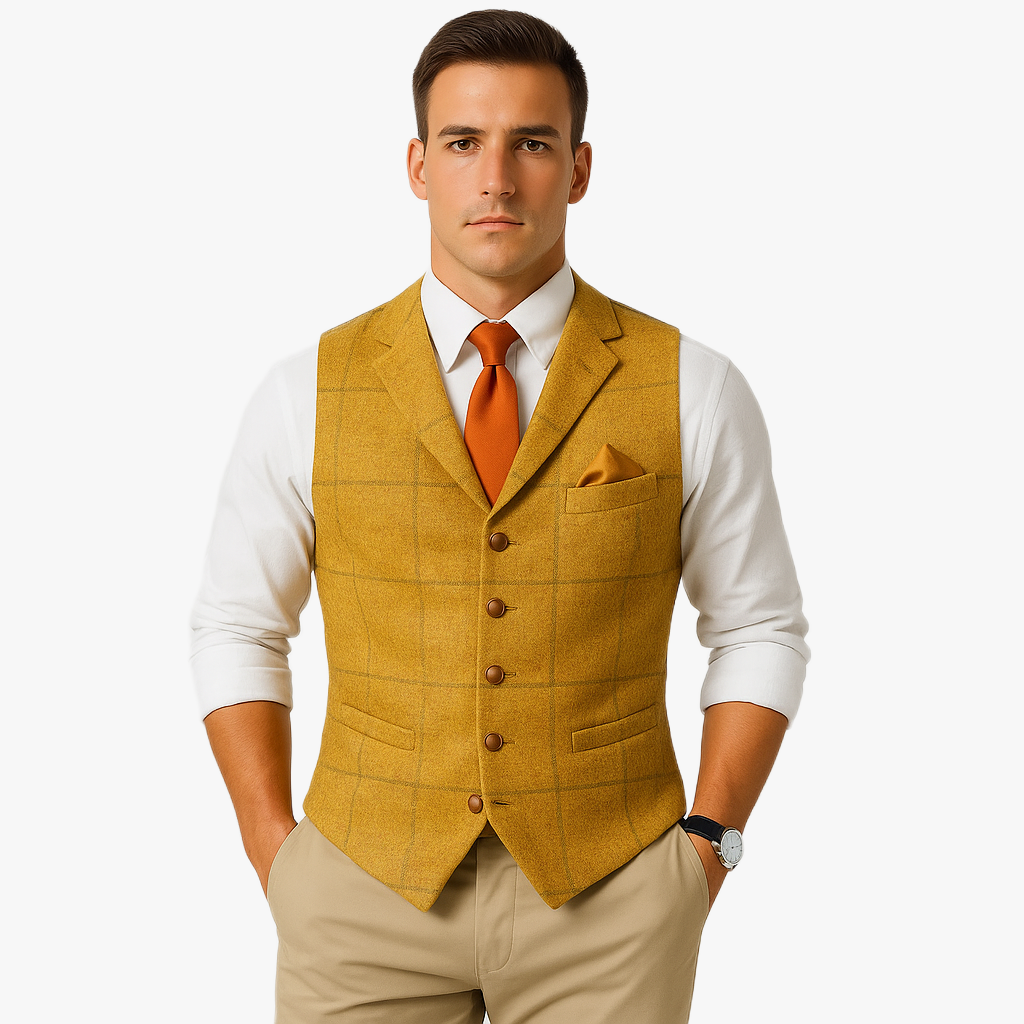 Elegant Vintage Style Men's Waistcoat